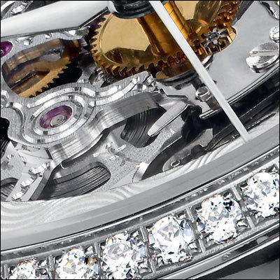 ���� Oris Artelier Skeleton Diamonds