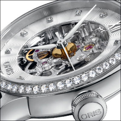 ���� Oris Artelier Skeleton Diamonds